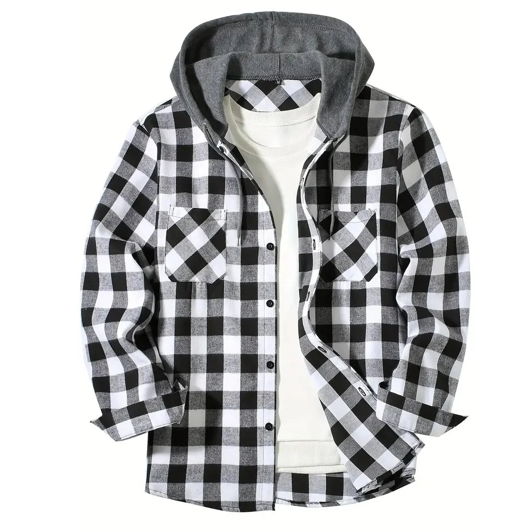 Plaid Hooded Flannel