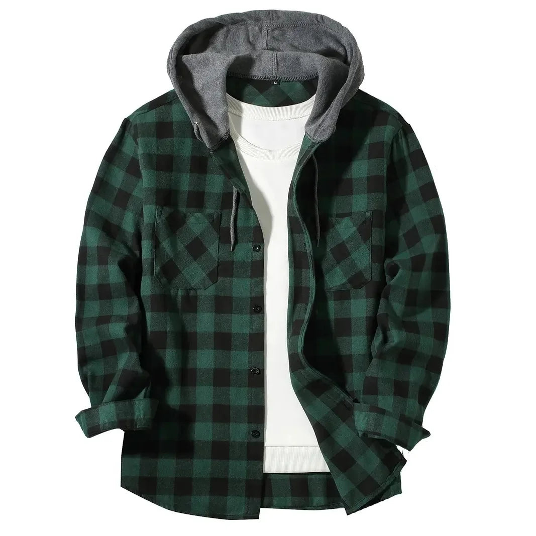 Plaid Hooded Flannel