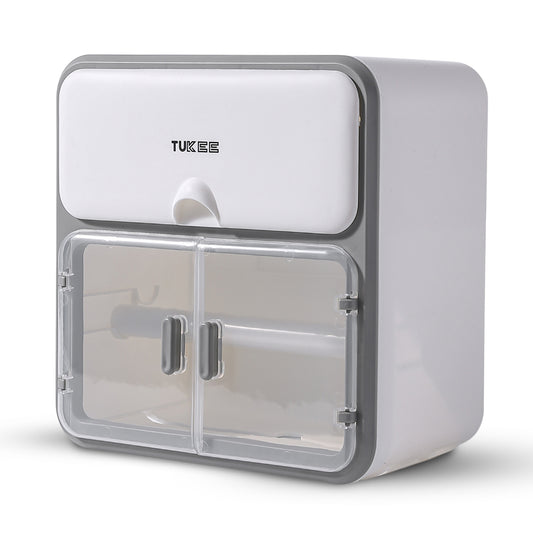 TUKEE 3-IN-1 TISSUE BOX & STORAGE ORGANIZER